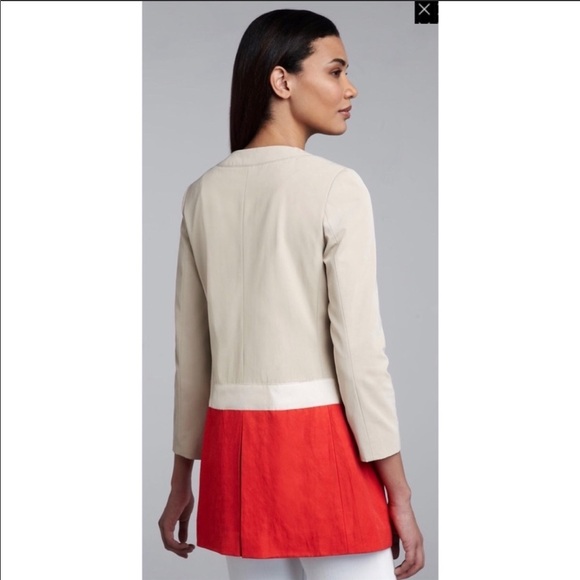 Badgley Mischka Alexa Colorblock Jacket Size Medium - Picture 3 of 16